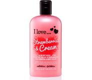 I Love I Love… Strawberries & Cream 500 ml kylpy-ja suihkugeeli