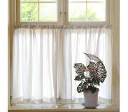 Mimou Grace Café Curtain Double Width 290x85 Cm Sandnature - Verhot Polyesteri Sand Nature - WIC2309