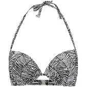 Venice beach Bikinitoppi 'Sugar' musta / valkoinen