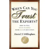 Bookoutlet When Can You Trust the Experts?