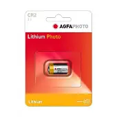 Agfa CR2, Kertakäyttöinen akku, Litium, 3 V, Harmaa, Punainen (120-802602)