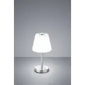 TRIO LED-pöytävalaisin Trio Emerald Ø150x290 mm harjattu teräs
