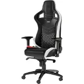 Noblechairs EPIC Real Leather -pelituoli - Musta/Punainen/Valkoinen