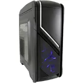 LC-Power Gaming 979B - Silver Strike, Midi Tower, PC, Musta, ATX, mikro ATX, Mini-ITX, Metalli, Pelaaminen (LC-979B-ON "Silver Strike")