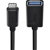 Belkin USB-C / USB-A sovitin (musta)