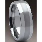Bosie titanium / tungsten sormus 8mm TI&TU118 19,70mm / 62