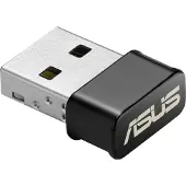 Asus USB-AC53 Nano, Langaton, USB, WLAN, Wi-Fi 5 (802.11ac), 867 Mbit/s, Musta, Ruostumaton teräs (90IG03P0-BM0R10)