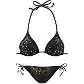 Jette Bikini kulta / musta