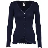 Rosemunde Rwbabette Ls V-Neck Regular Lace Ca - Blue - L