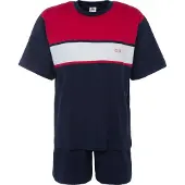 H.I.S. Lyhyt pyjama laivastonsininen / punainen / valkoinen
