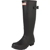 Hunter for woman. WFT1001RMA Orig Back Adjustable Boots black (42), Flat, None, Casual