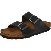 Birkenstock Arizona Oiled Leather Narrow Black Sandaalit 36