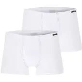 Schiesser Shorts, 2-Pack, White - Essentials - White - XL