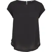 ONLY Onlvic S/S Solid Top Noos Wvn - Black - 36
