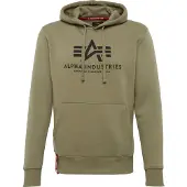 Alpha industries Basic -Huppari Oliivi Miehet vihreä, size L