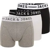 Jack & Jones Sense Trunks 3-Pack Noos - White - XXL