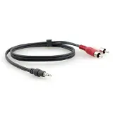 Kramer C-A35M/2RAM-3 3.5MM STEREO AUDIO TO TWO RCA (MALE - MALE) CABLE (3') 0.9M (95-0122003)