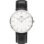 Daniel Wellington Classic 40 Sheffield S White - Silver - 40 mm