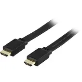 Deltaco litteä HDMI High Speed with Ethernet kaapeli