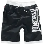Lonsdale Uimashortsit 'Clennell' musta / valkoinen