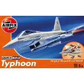 Airfix Eurofighter Typhoon, Pienoismallikiinteäsiipinen ilma-alus, Kokoamispakkaus, Eurofighter Typhoon, 27 kpl, 5 vuosi/vuosia, Sotilasilma-alus