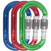 Dmm Ultra O Screwgate 3-pack Blue/Red/Green Kiipeilyvarusteet OneSize