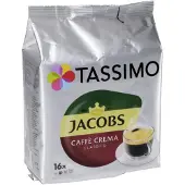 TASSIMO Kahvikapselit Caffe Crema Classico (yhteensopiva Bosch -kapselikeitinten kanssa), 16 kpl.