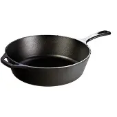Lodge Cast Iron Deep Skillet deep frying pan L10DSK3, contents approx. 4.7 L
