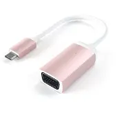 Satechi ST-TCVGAR USB-C - VGA - Videoadapteri, Ruusukulta