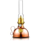Karlskrona Lampfabrik Nattlampan öljylamppu kupari