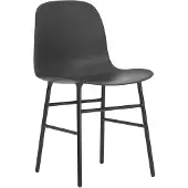 Normann Copenhagen Form tuoli, musta teräs - musta