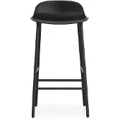 Normann Copenhagen Form baarituoli metallijalat 75 cm musta