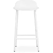 Normann Copenhagen Form baarituoli, 65 cm, valkoinen teräs - valkoinen