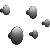 Muuto The Dots ripustin metalli 5 kpl Musta