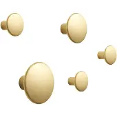 Muuto Dots Metal ripustimet, 5 kpl, messinki