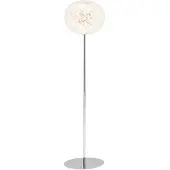 Kartell Design-jalkalamppu Planet, himmennettävä, Kirkas/läpinäkyvä, Olohuone/ruokailutila, Synteettinen materiaali, Design
