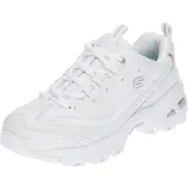 SKECHERS for woman. 11931 D'Lites Fresh Start leather sneakers white (38), Laces, Casual, Sport, Sportswear, Multisport