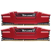G.Skill Ripjaws V DDR4-2400 - 8GB - CL17 - Dual Channel (2 pcs) - Intel XMP - Punainen