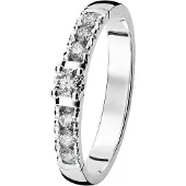 Kohinoor 033-226v-28 Timanttisormus valkokulta Estelle 18½