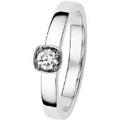 Kohinoor valkokulta Stella 033-240V-19 Timanttisormus 17