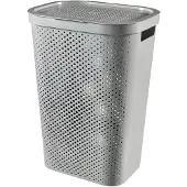 Curver Infinity Dots pyykkilaatikko 60 L harmaa