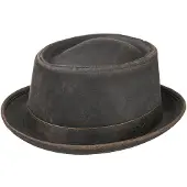 Stetson Pork Pie CO/PES Brown Hatut M