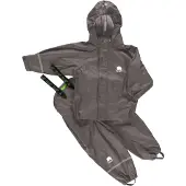 CeLaVi Basic Rainwear Set -Solid Pu - Grey - 128-134
