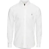 Ralph Lauren for man. 710549084006 Slim Fit Oxford Shirt white (L), Casual, Cotton, Long sleeve