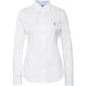 Ralph Lauren for woman. 211664427003 Slim fit oxford shirt in white cotton jersey (XS), Casual, Long sleeve