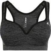 Only Play Onpmartine-2 Seam Sports Bra Noos - Black - S