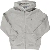 Ralph Lauren Fleece Full-Zip Hoodie - Grey - 138-149