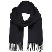 Selected Slmtope Wool Scarf - Black - ONE SIZE