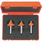 Cmt Jyrsinteräsarja roundover; 1/4'' (6,35 mm); 3 osat