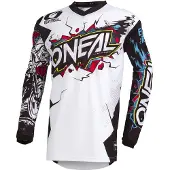 O'Neal Element Villain Jersey Shirt MX-pusero Valkoinen/Musta Miehet, size XL